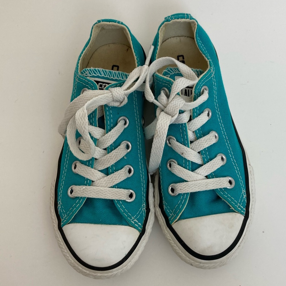 *Converse All Star Chuck Taylor Turquoise Lace Up Sneaker Shoes #SR